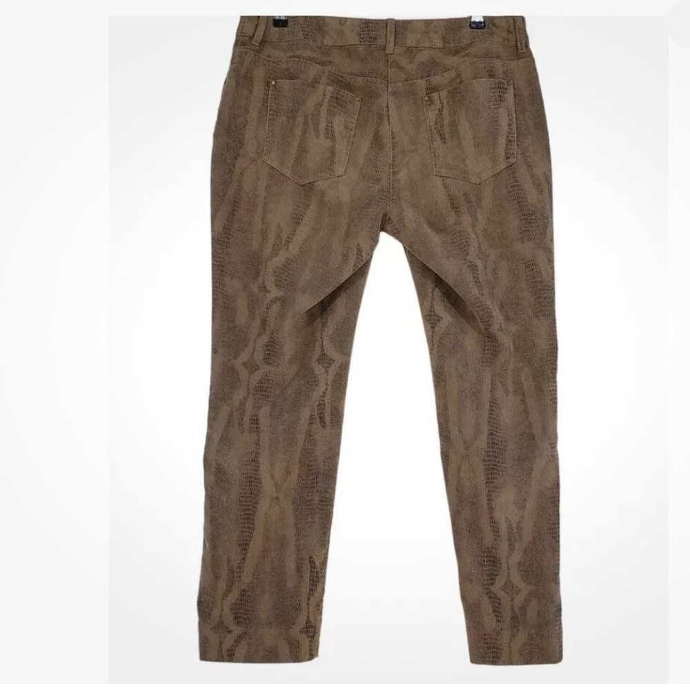 Chico’s Brown Python Corduroy Pants - image 2